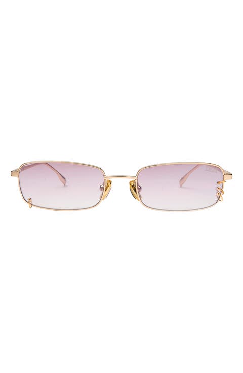 Hooked 54mm Rectangular Sunglasses
