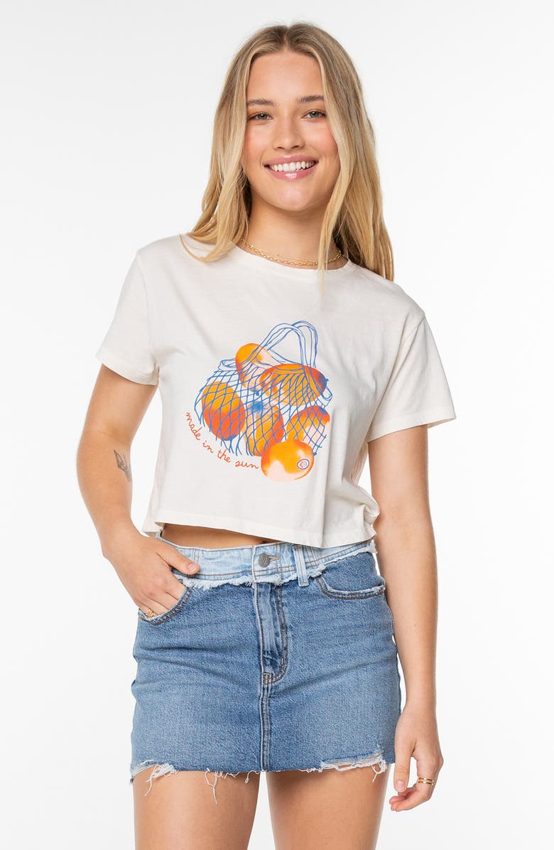 Roxy Made in the Sun Graphic Baby Tee, Alternate, color, Bright White Made In The Sun
