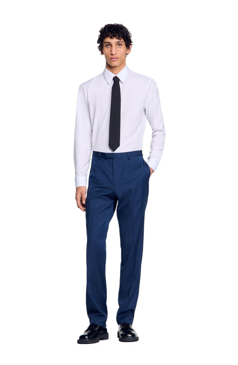 SANDRO Wool suit trousers, Alternate, color, 