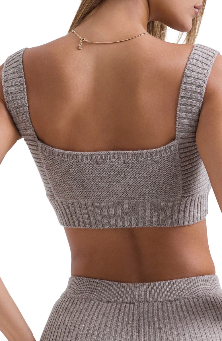 HOUSE OF CB Adhara Wool Bralette, Alternate, color, Beige Heather