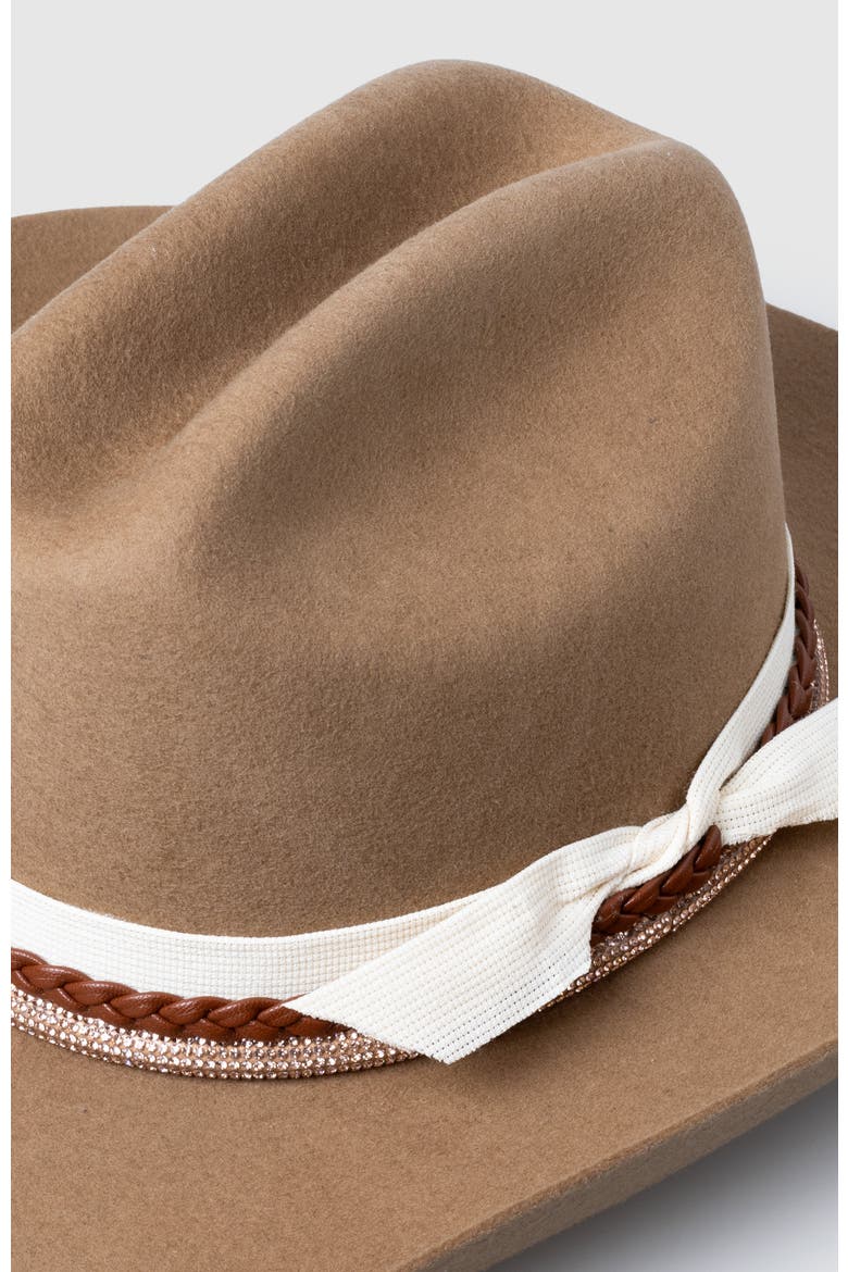Canyon Belle Wool Western Cowboy Hat, Alternate, color, Khaki