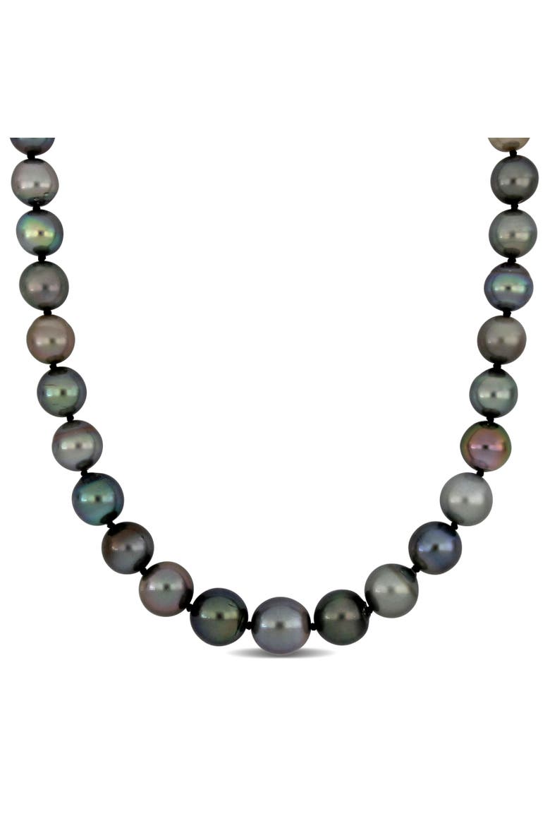 Multi-Shade Cultured Tahitian Pearl Necklace 14k, Main, color, Tahitian Pearl