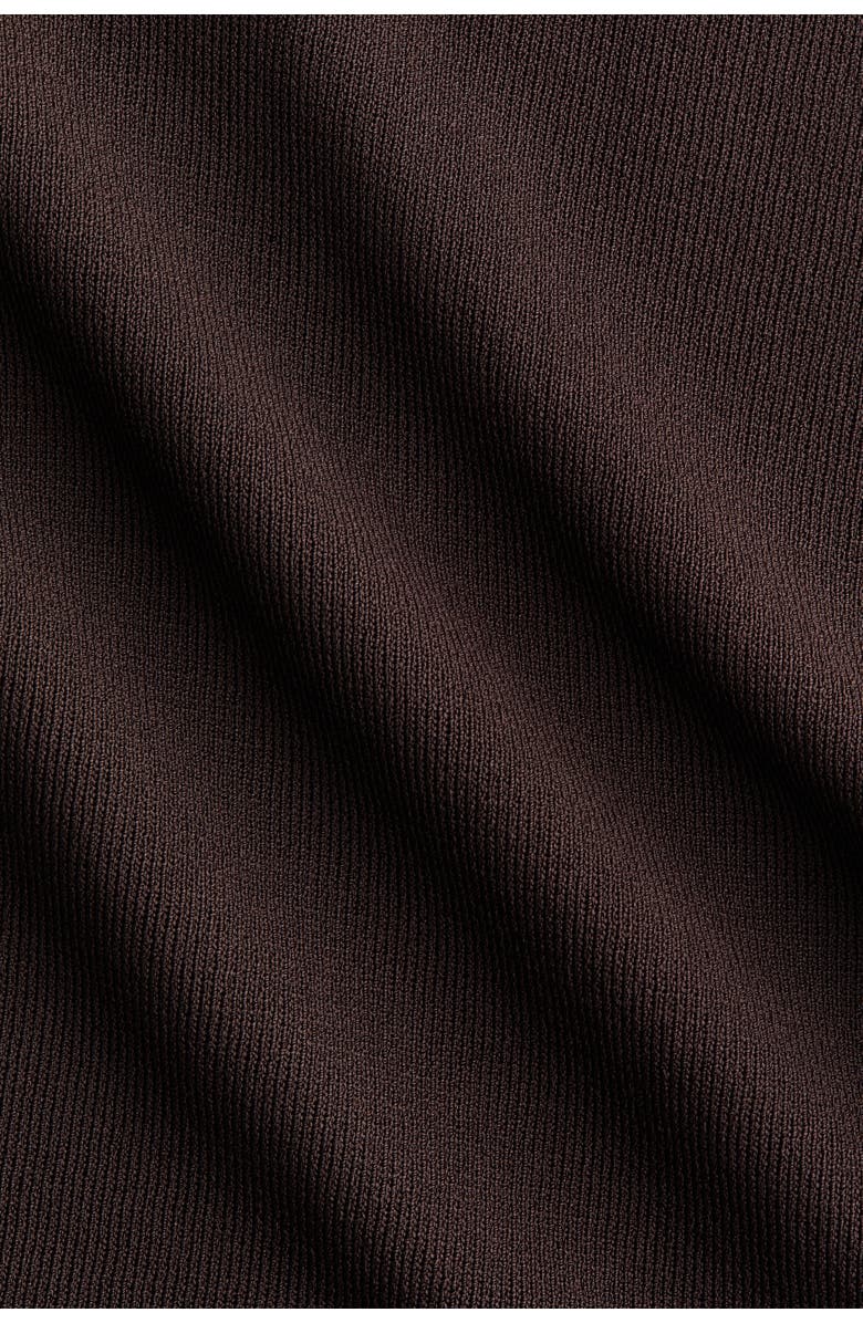 H&M Knitted Vest Top, Alternate, color, Dark Brown