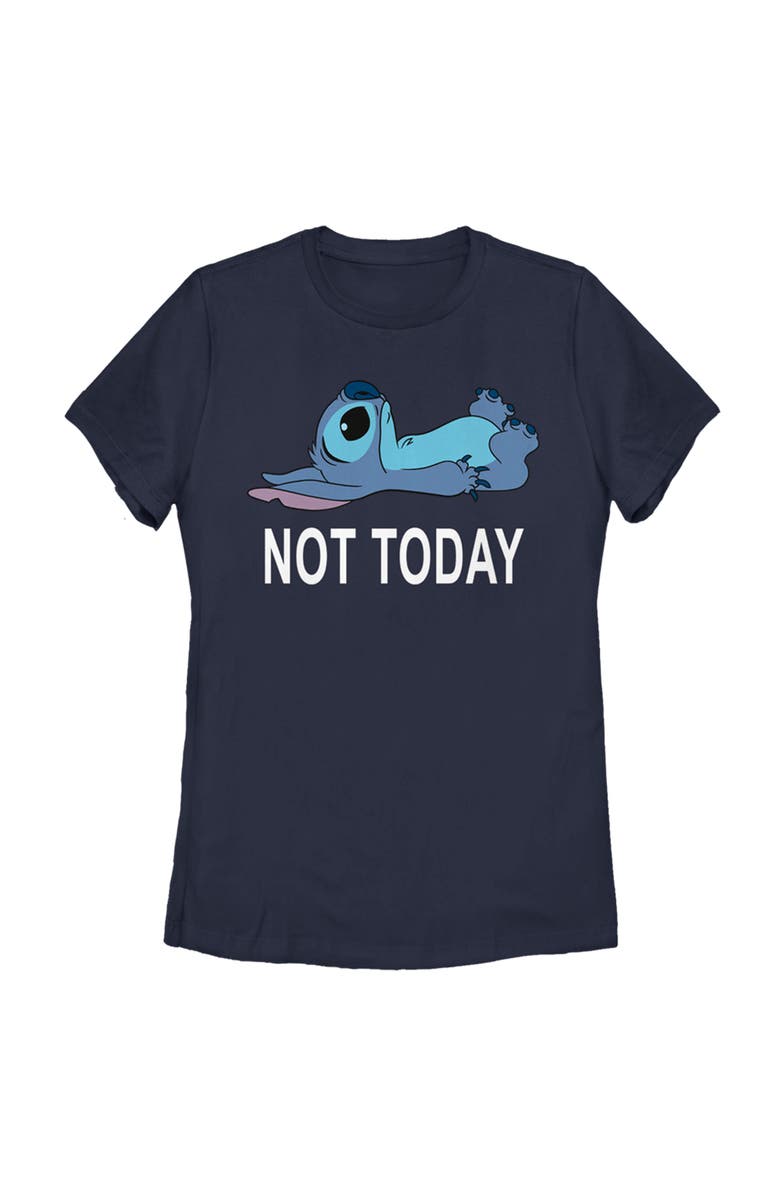 Lilo & Stitch Women's Lilo & Stitch Not Today  Graphic T-Shirt, Main, color, Navy Blue