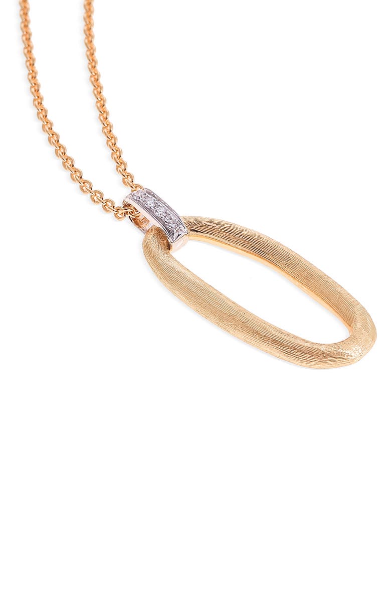 Marco Bicego Jaipur Diamond Link Necklace, Alternate, color, Yellow Gold