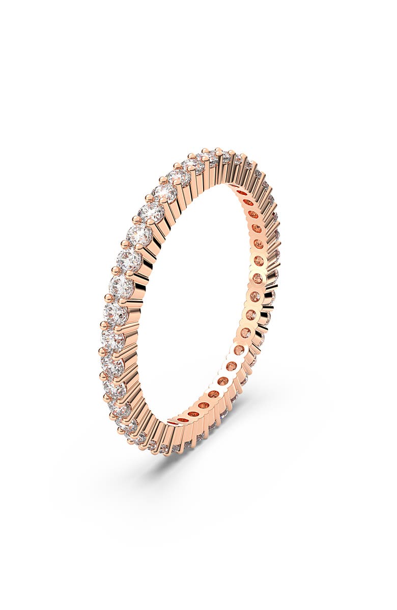 Swarovski Matrix Band Ring, Main, color, Rose Gold