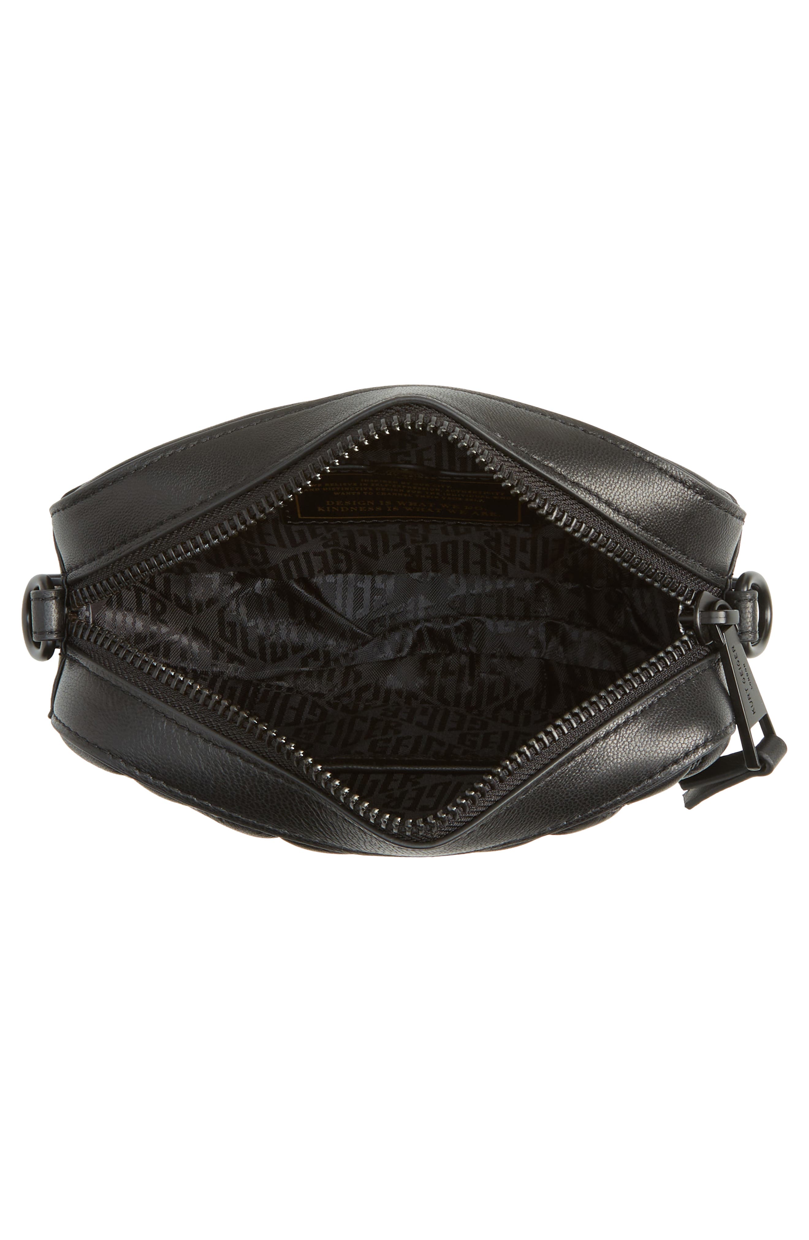 Kurt Geiger London Kensington Small Leather Camera Bag, Alternate, color, Black