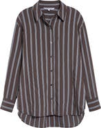 Veronica Beard Lloyd Stripe Woven Shirt