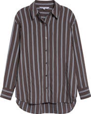 Veronica Beard Lloyd Stripe Woven Shirt