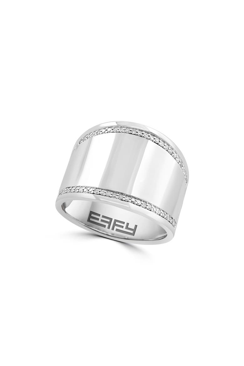 Diamond Pavè Ring, Main, color, WHITE