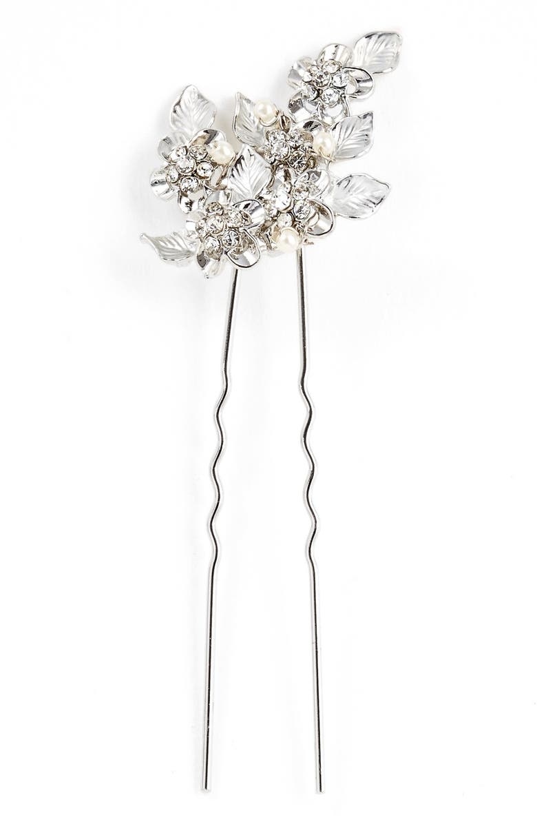 Wedding Belles New York 'Eloise' Crystal Hairpin, Main, color, 
