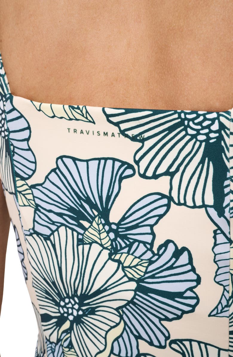 TravisMathew Moveknit Floral Activity Minidress, Alternate, color, Sandshell Multi