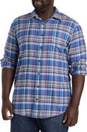 Nautica Big & Tall Plaid Sport Shirt