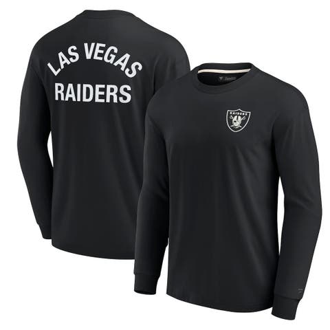 Unisex Fanatics Signature Black Las Vegas Raiders Elements Super Soft Long Sleeve T-Shirt