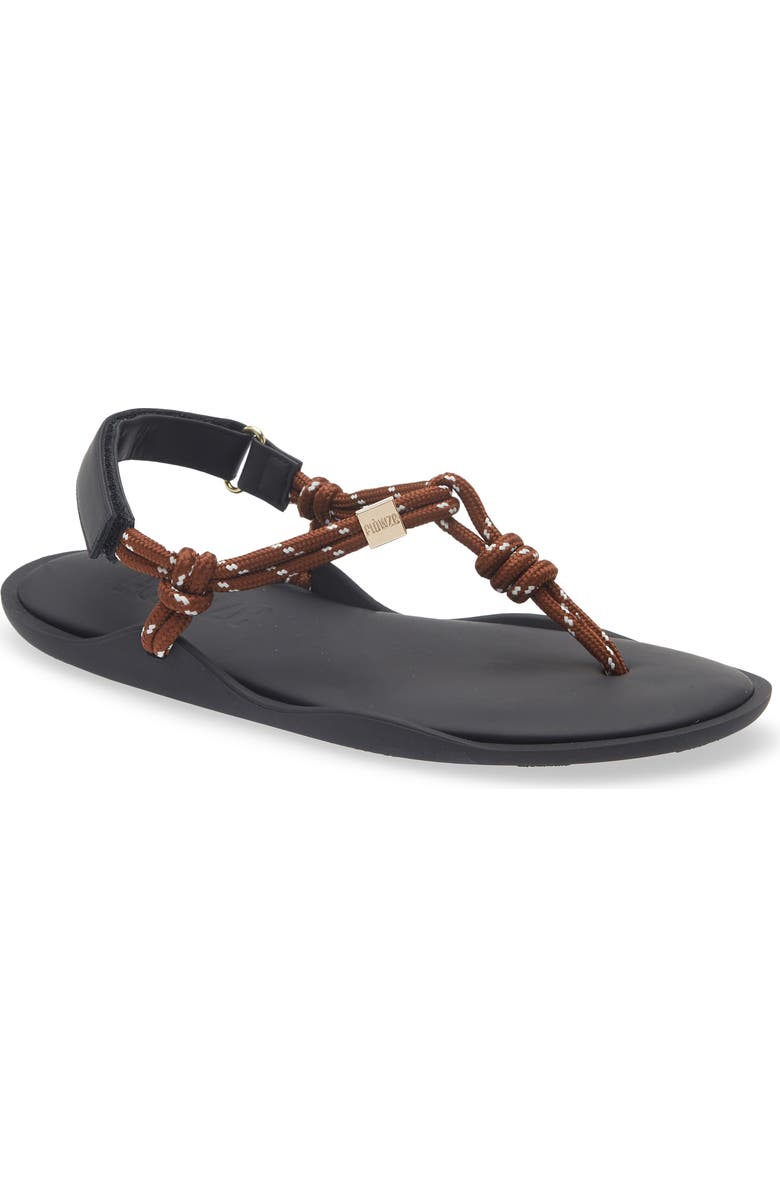 FLOWZE Cord Water Repellent Slingback Thong Sandal, Main, color, Brown