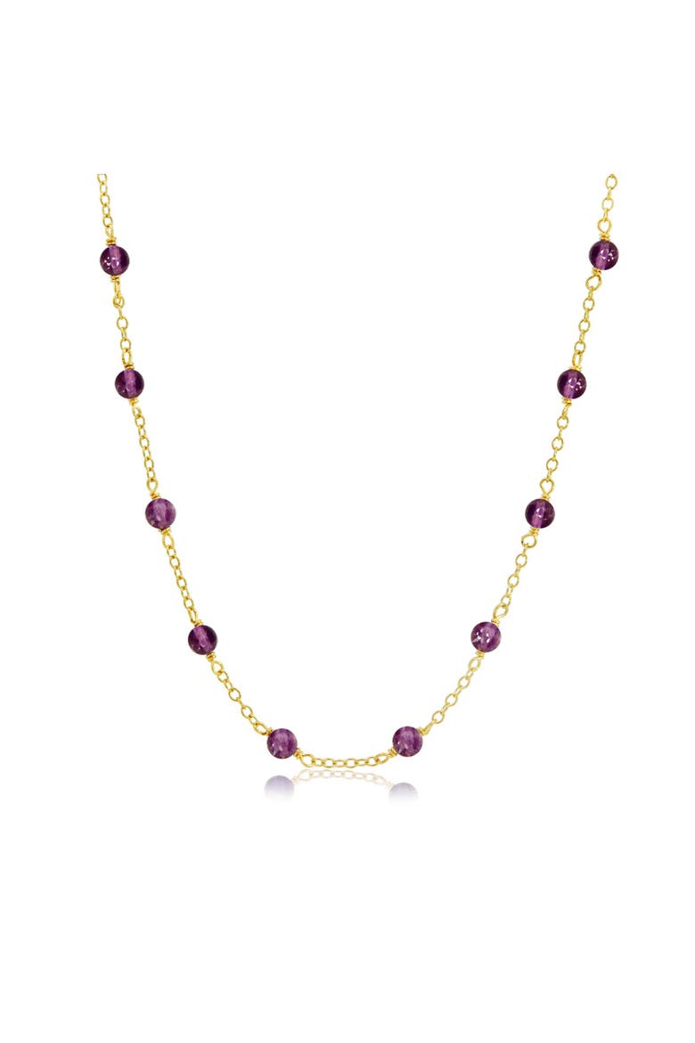 Amethyst Bead Chain Necklace, Main, color, Amethyst