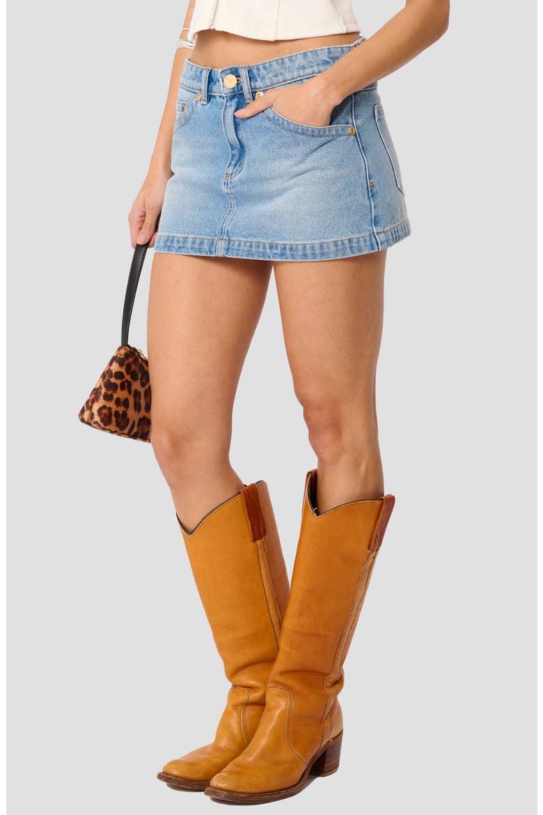 Denim Skirt, Alternate, color, JODY BLUE