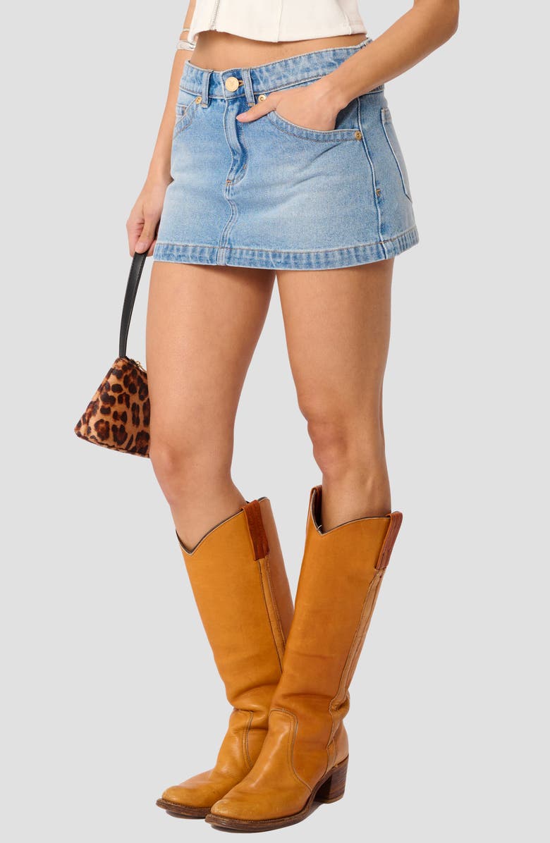 ABRAND Denim Skirt, Alternate, color, Jody Blue