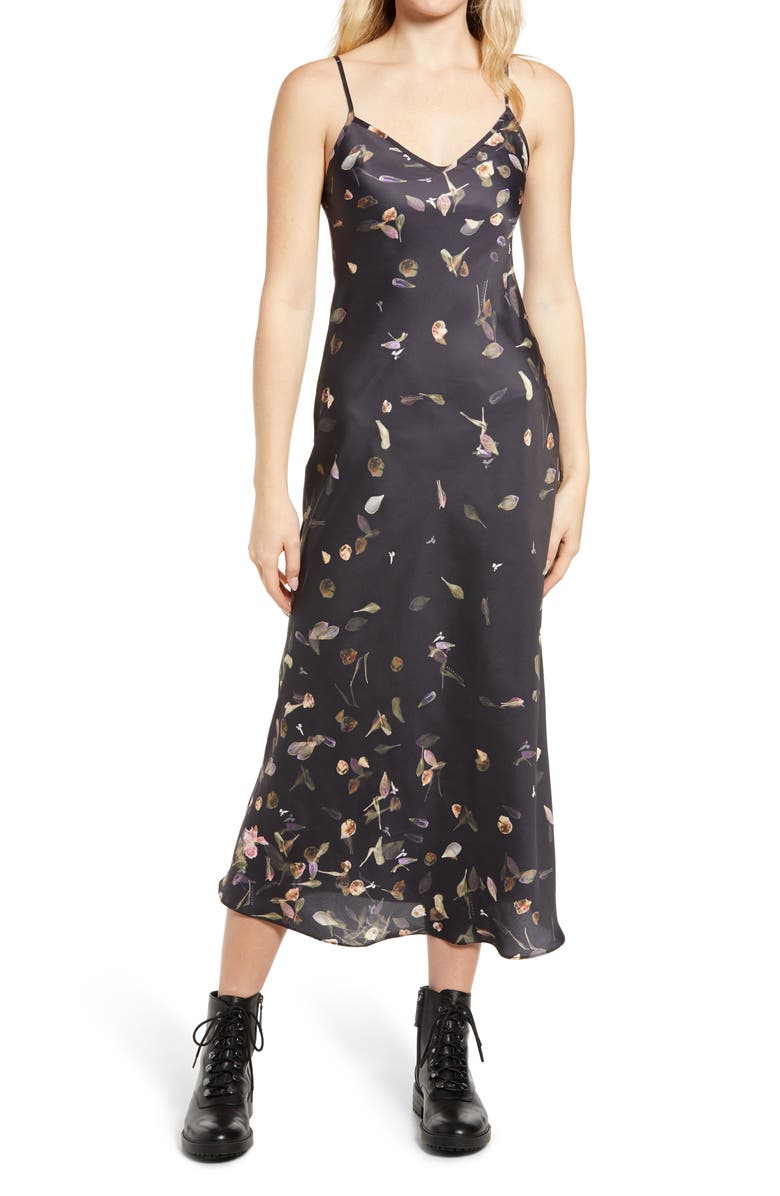 AllSaints Bryony Mutare Floral Print Slipdress, Main, color,