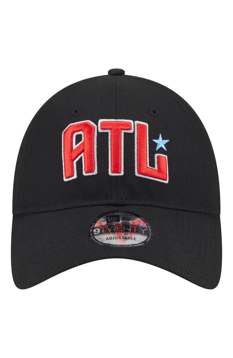 New Era Unisex New Era Black Atlanta Dream Core Alt Logo 9TWENTY Adjustable Hat, Alternate, color, Black
