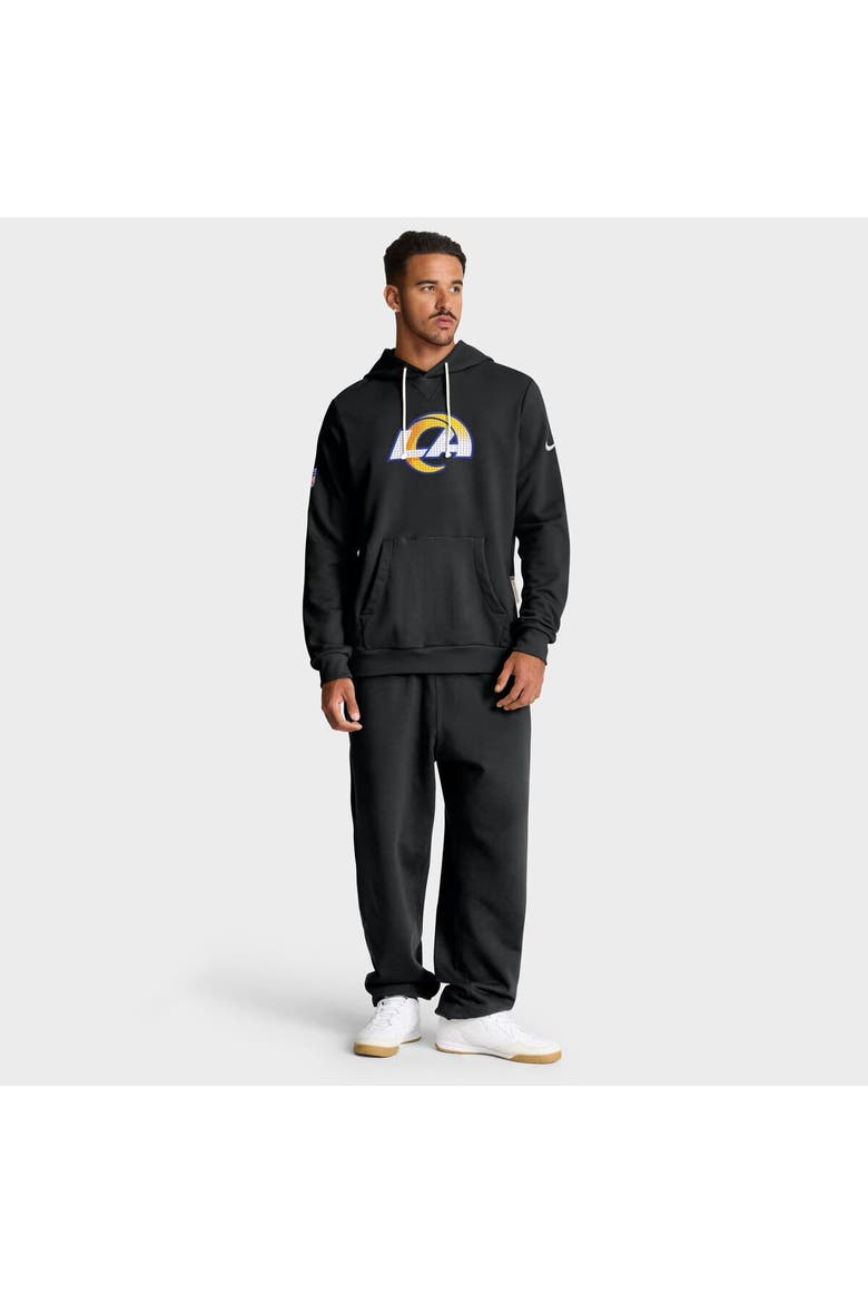 Men's Nike Black Los Angeles Rams Sideline Standard Issue Initial Home Dri-FIT Hoodie, Alternate, color, Black