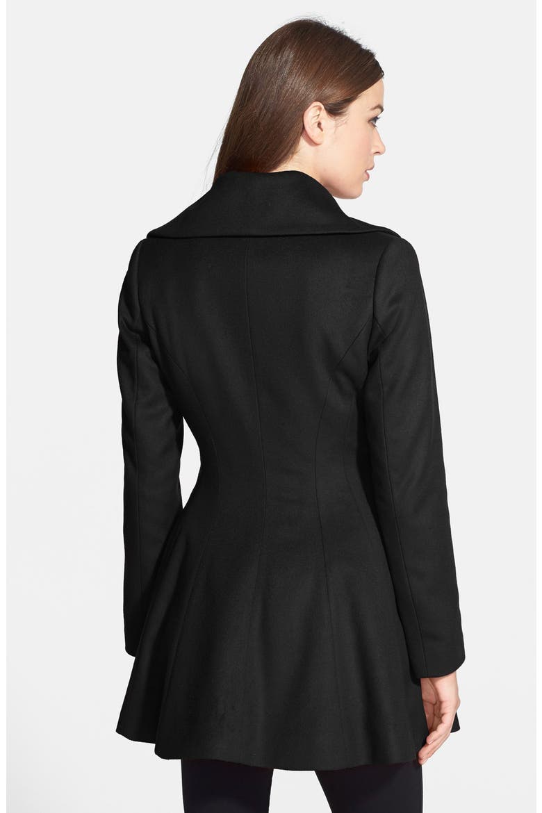 'Beverly' Wool & Cashmere Wrap Coat, Alternate, color, BLACK