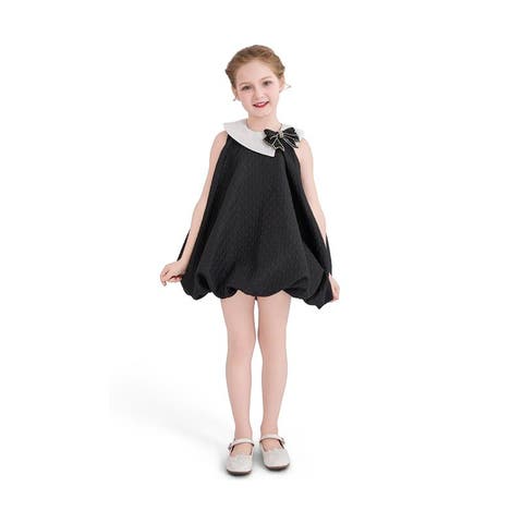 Elegant Bow Contrast Dress