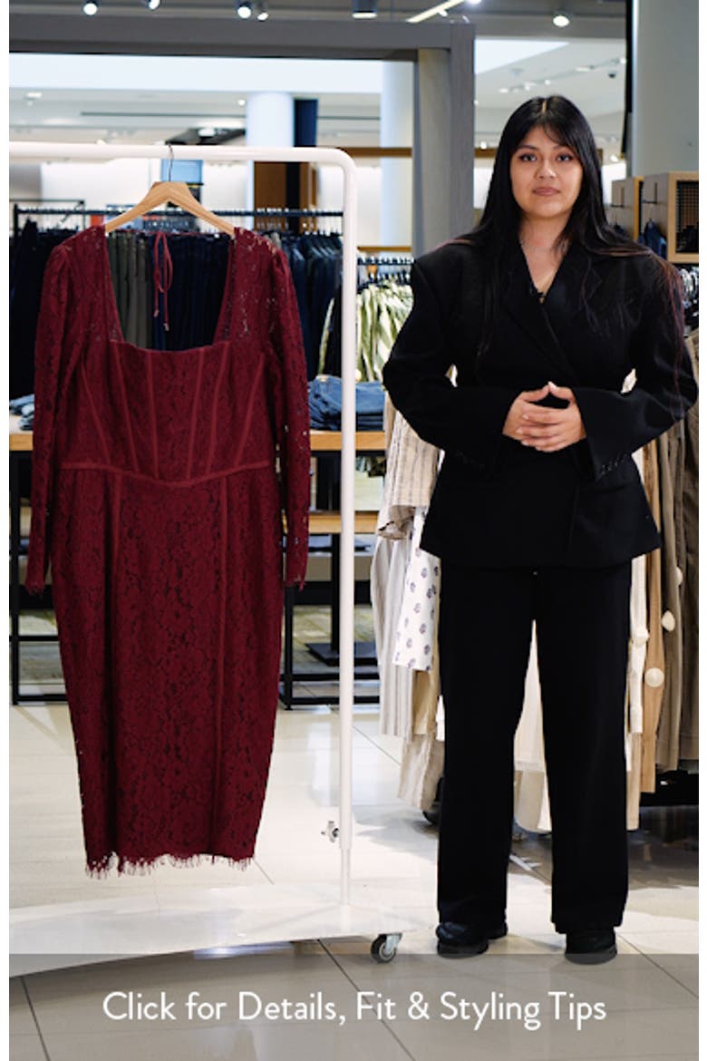 Valentine Long Sleeve Lace Dress video