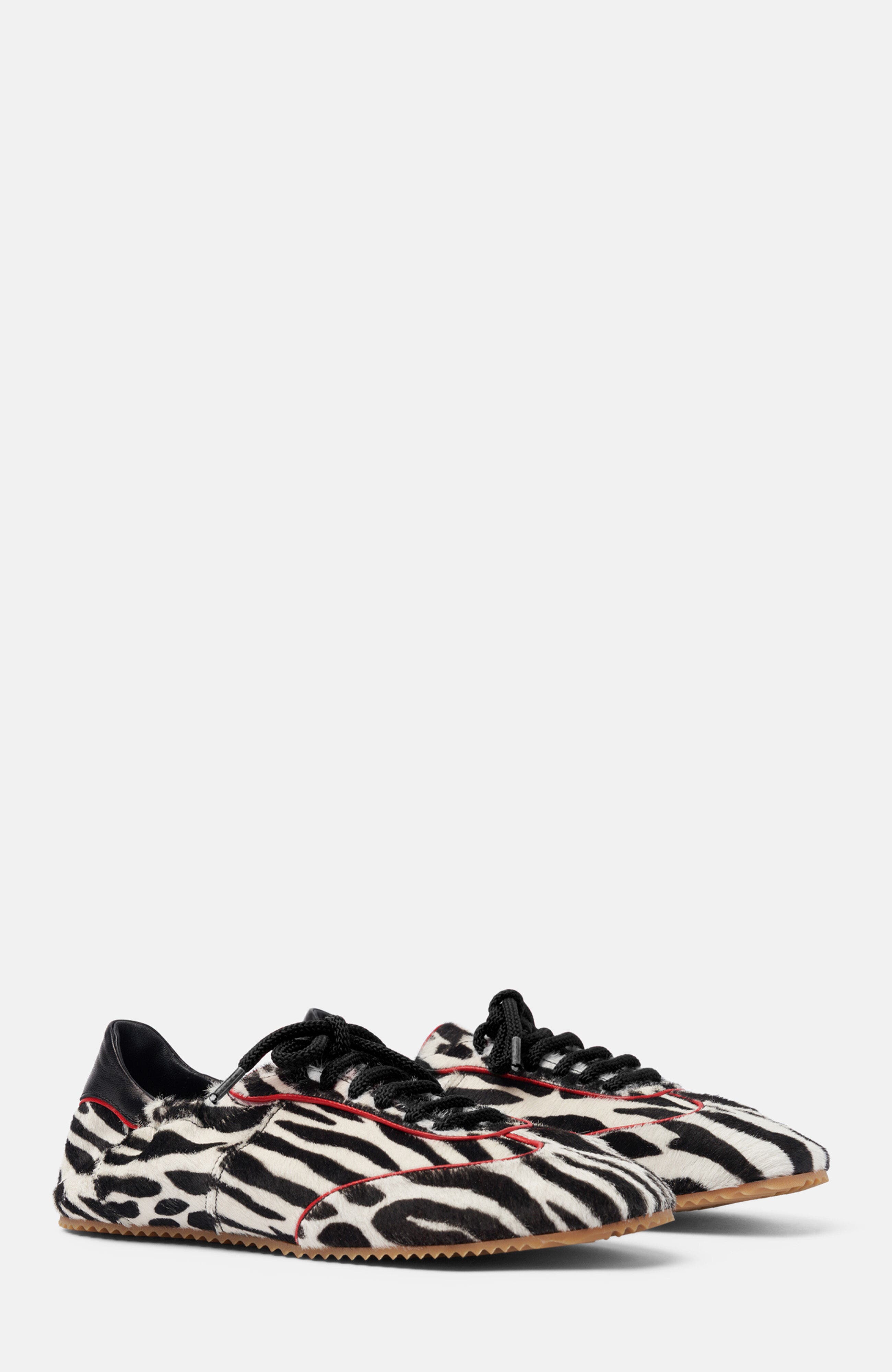 SCAROSSO Riley Sneakers, Main, color, Zebra - Ponyhair-Effect Calf