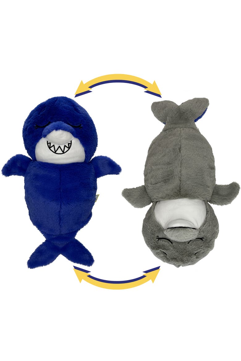 Upside Down Inside Out Shark To Dolphin 2 In 1 Animal Plush, Main, color, Multicolored