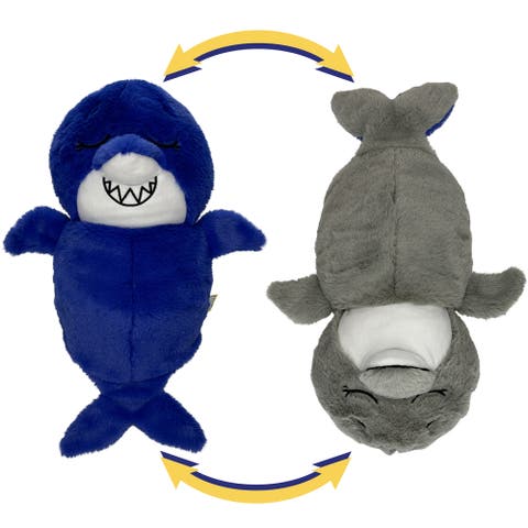 Upside Down Inside Out Shark To Dolphin 2 In 1 Animal Plush