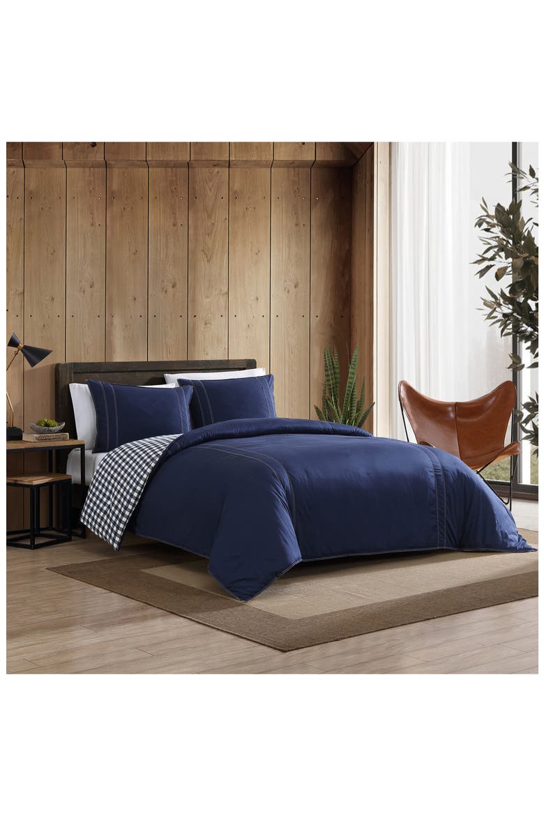 Kingston Twin Comforter Set, Alternate, color, NAVY