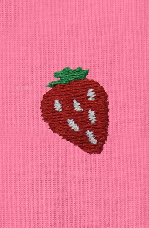 Dalix Womens Lil Strawberry Jersey Tee In Pink