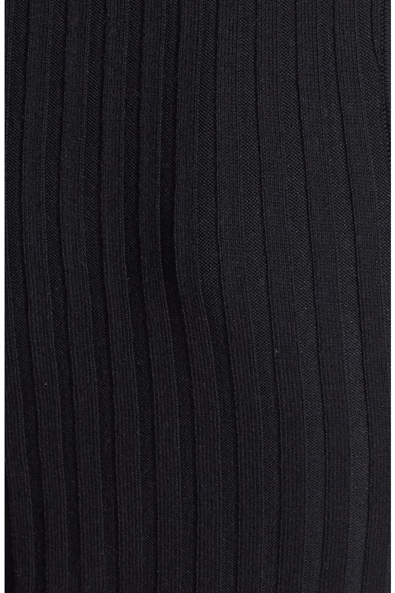 Mock Neck Rib Knit Tank, Alternate, color, BLACK
