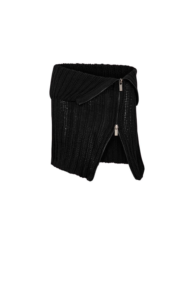 PCFG Cashmere Blend Your *Itch Zipped Knit Skirt, Alternate, color, Black