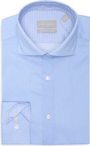 Ted Baker London Advanced Tech Stretch Slim Fit Print Dress Shirt