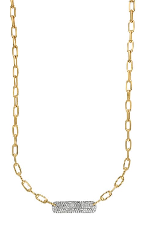 Varda Diamond Bar Pendant Necklace