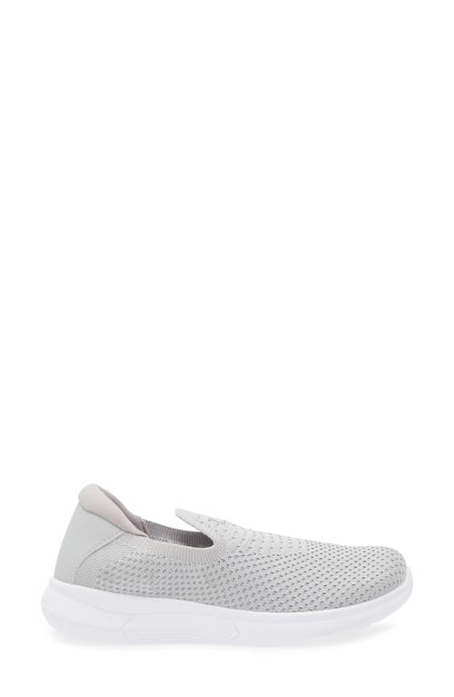 Danskin Textured Knit Slip-on Sneaker In Grey/white