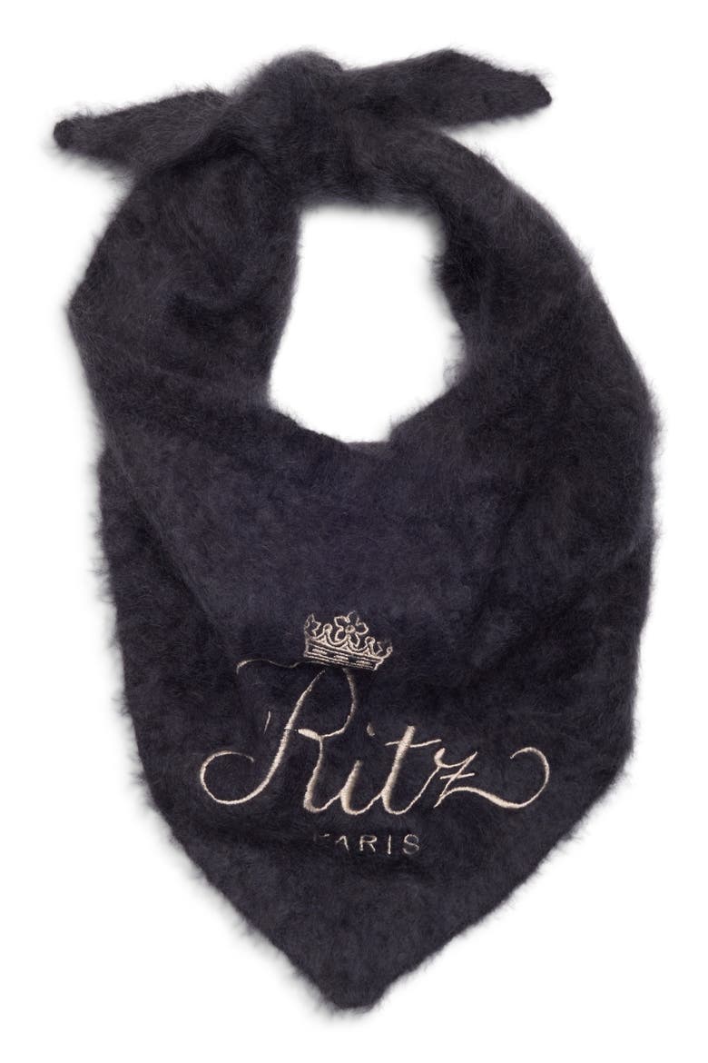 x The Ritz Paris Cashmere Scarf, Main, color, NAVY