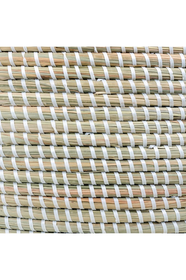 Solid White Knitting Basket, Alternate, color, White