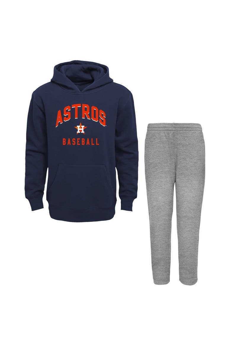 Toddler Navy/Gray Houston Astros Play-By-Play Pullover Fleece Hoodie & Pants Set, Main, color, Navy