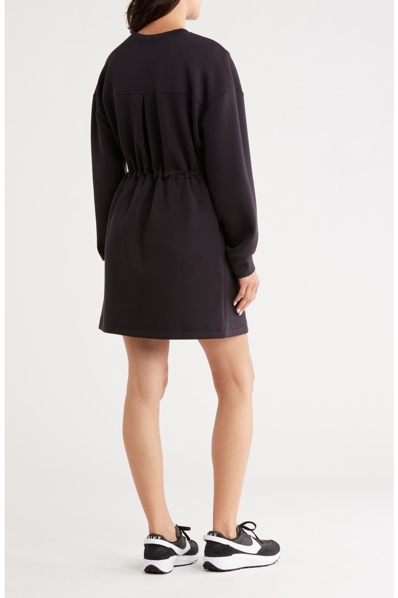 Whisper Knit Sweatshirt Dress, Alternate, color, BLACK