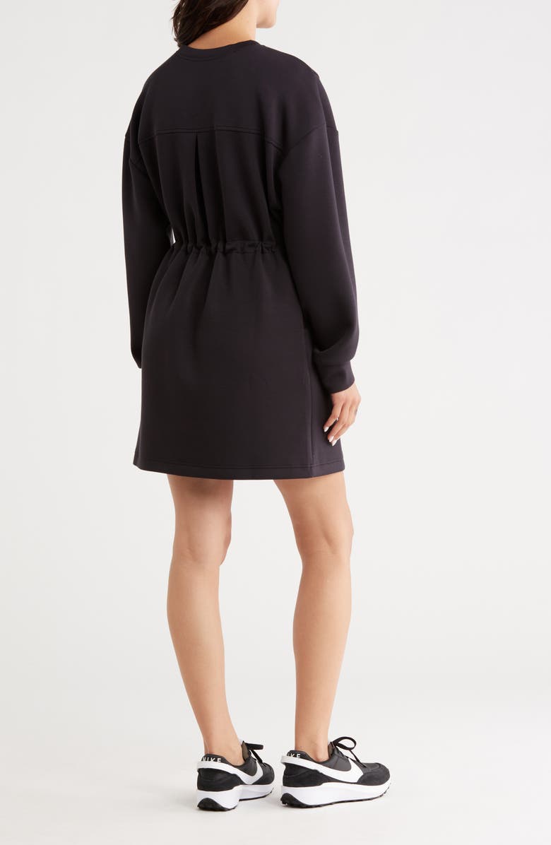 Z by Zella Whisper Knit Sweatshirt Dress, Alternate, color, Black