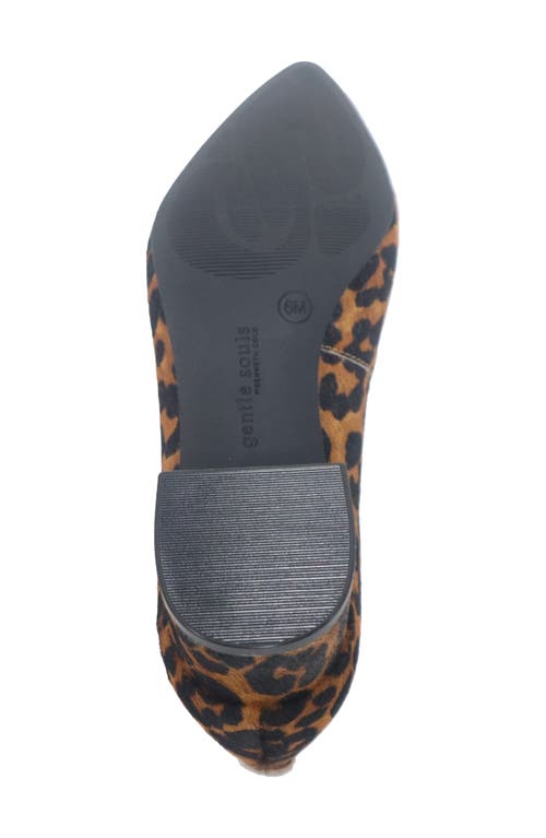Gentle Souls Gardena Pointed Toe Pump In Animal Print