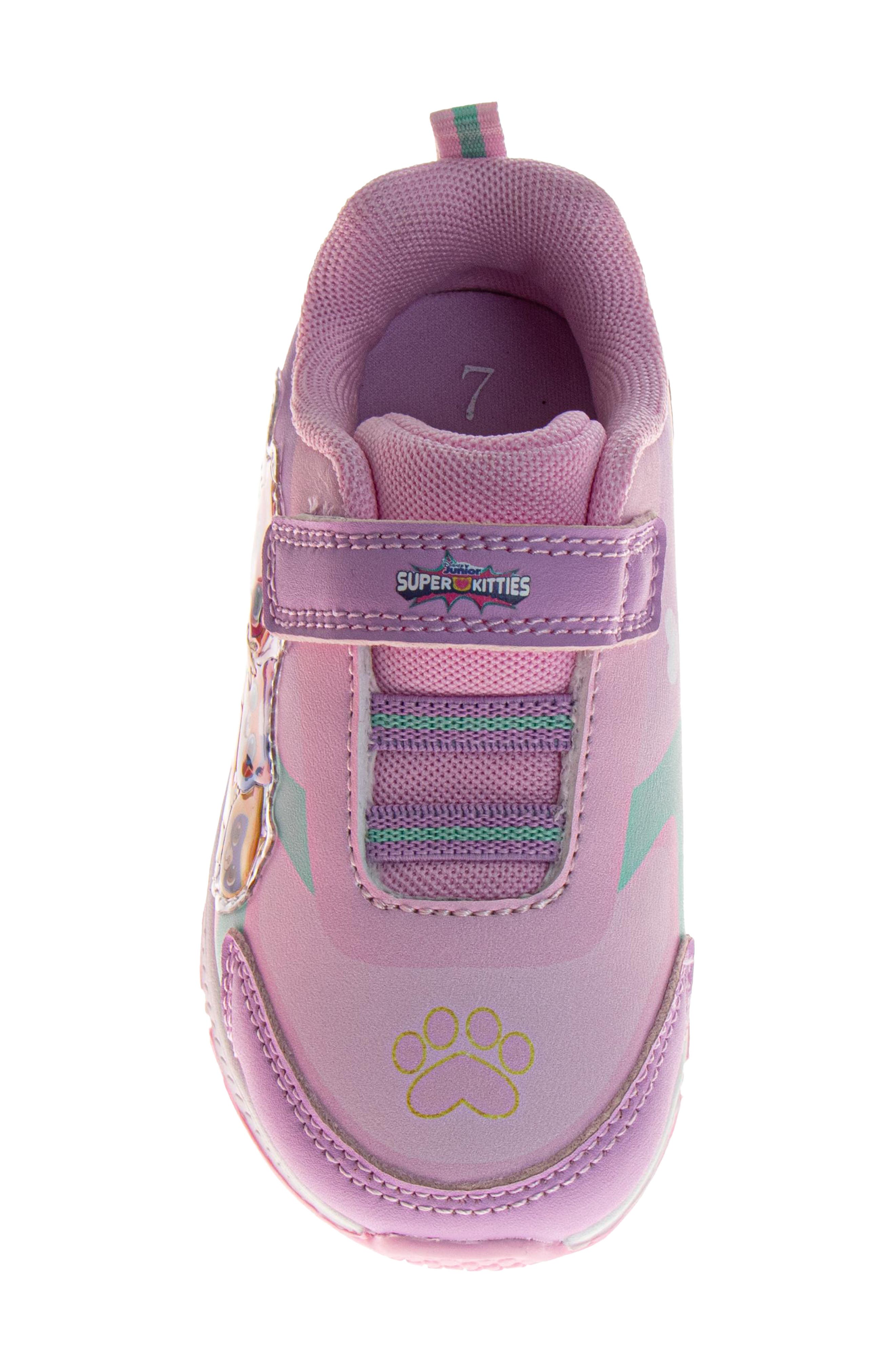 Kids' x Disney SuperKitties Light-Up Sneaker, Alternate, color, PURPLE