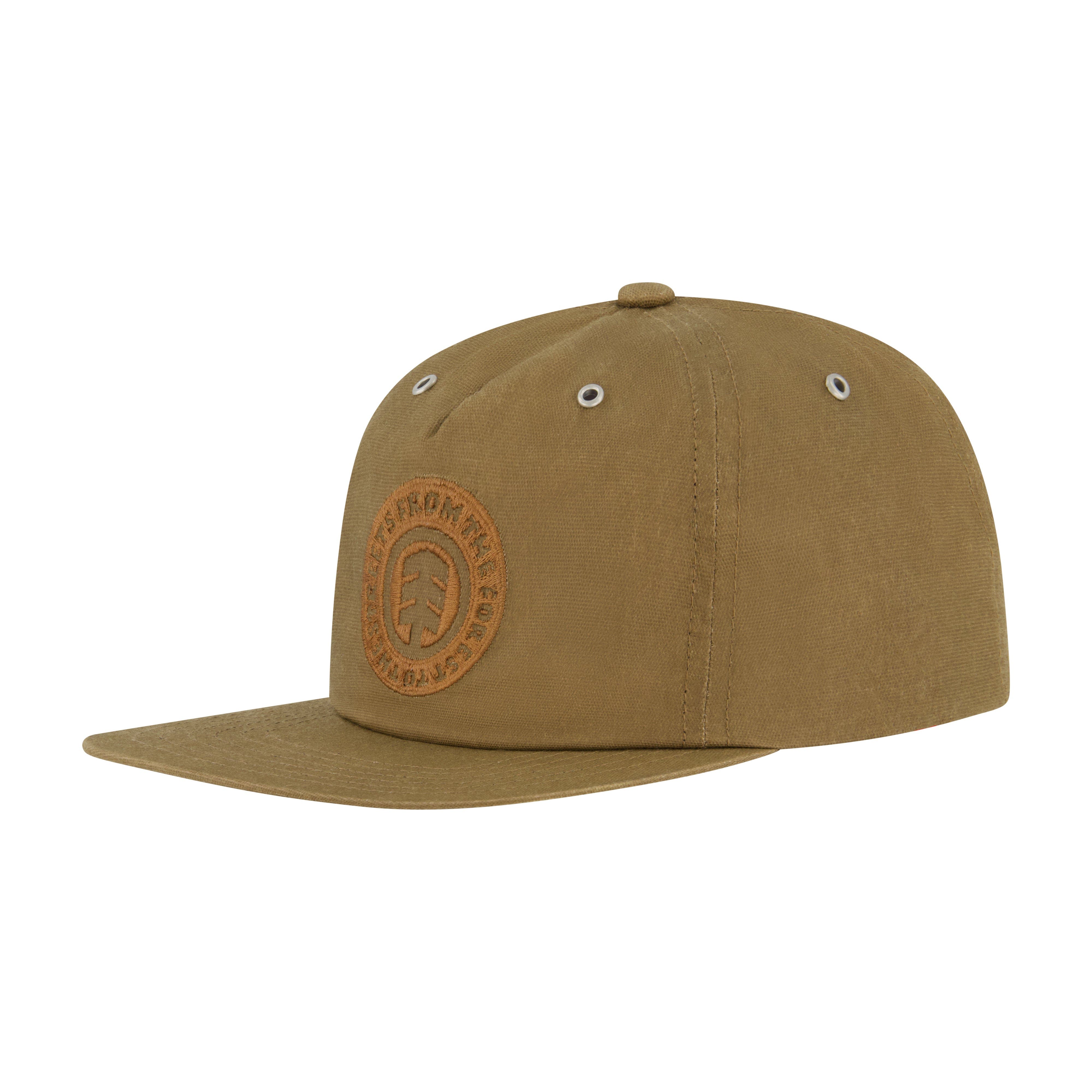 Element Low Profile Flat Brim Cap In Green