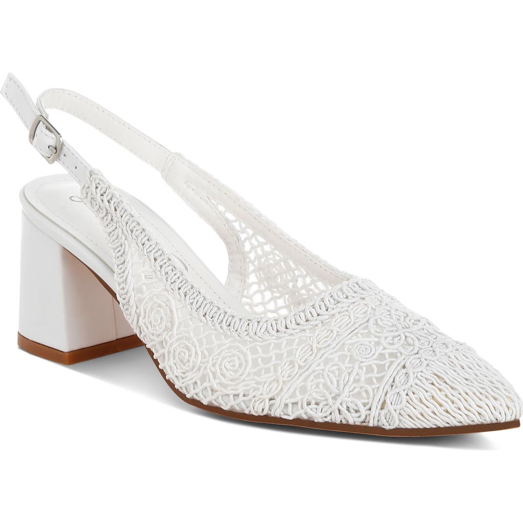 Shop London Rag Tolina Slingback Pump In White