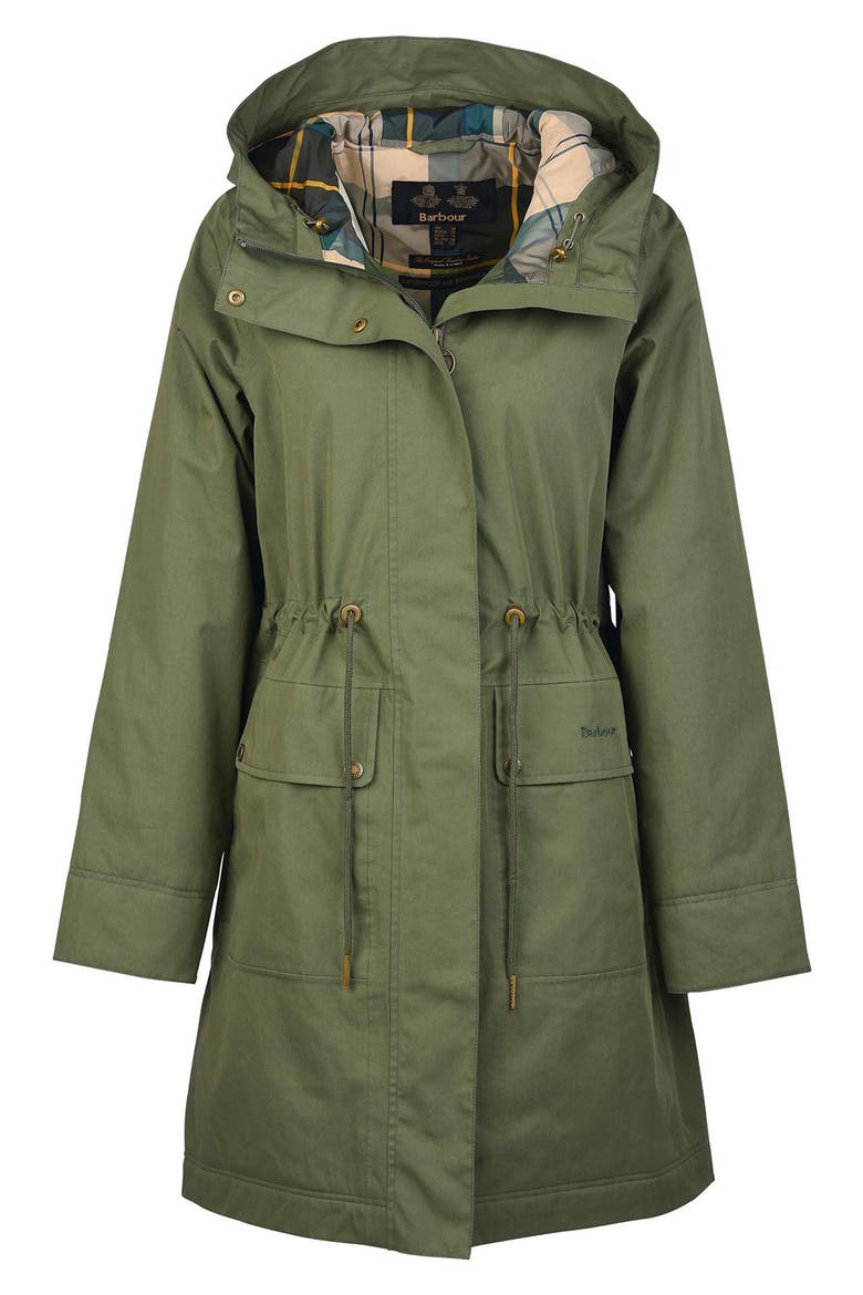 Bowlees Waterproof Longline Jacket, Alternate, color, MOSS STONE/ ANCIENT