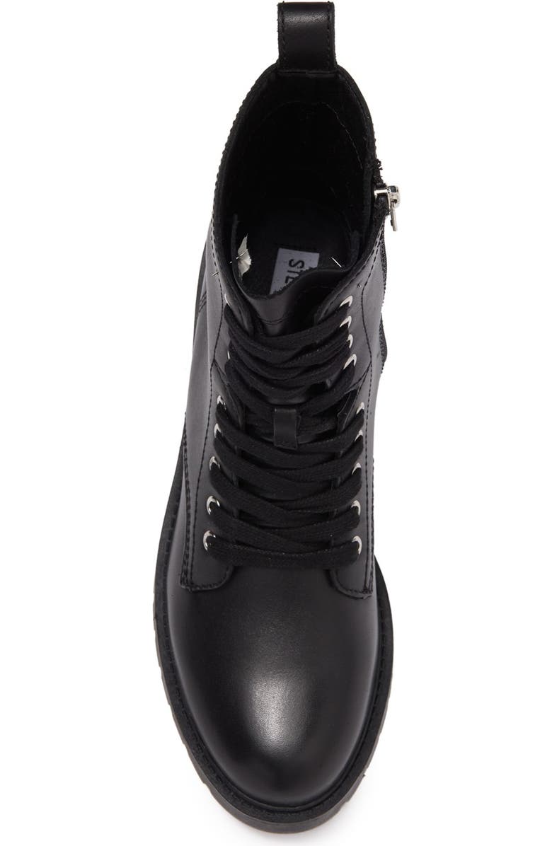 Steve Madden Checker Lug Sole Combat Boot, Alternate, color,