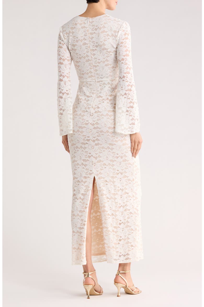 Jobin Bell Sleeve Maxi Dress, Alternate, color, IVORY